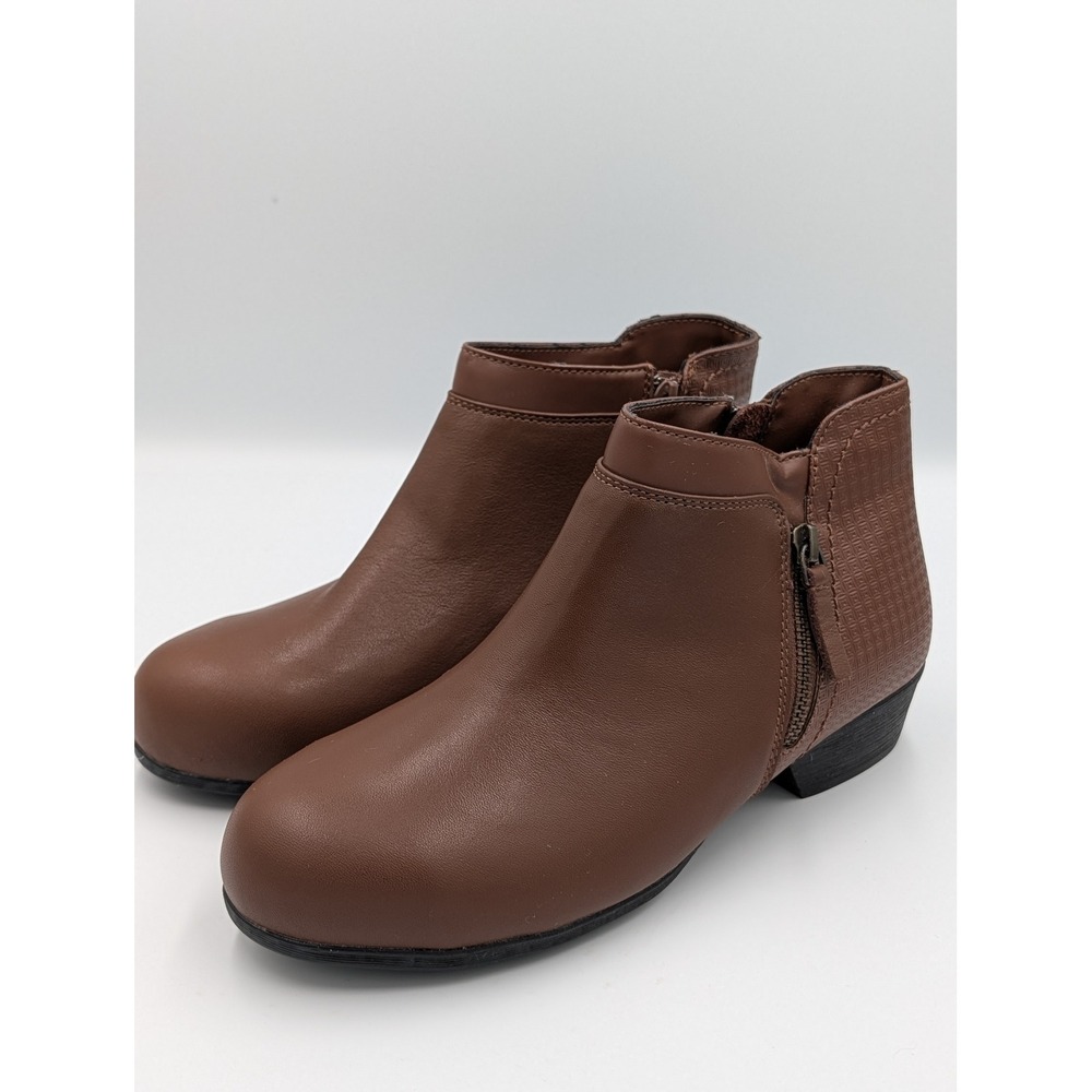 Rockport Works Brown Alloy Safety Toe Work Boots Women's 7.5M workwear Utility